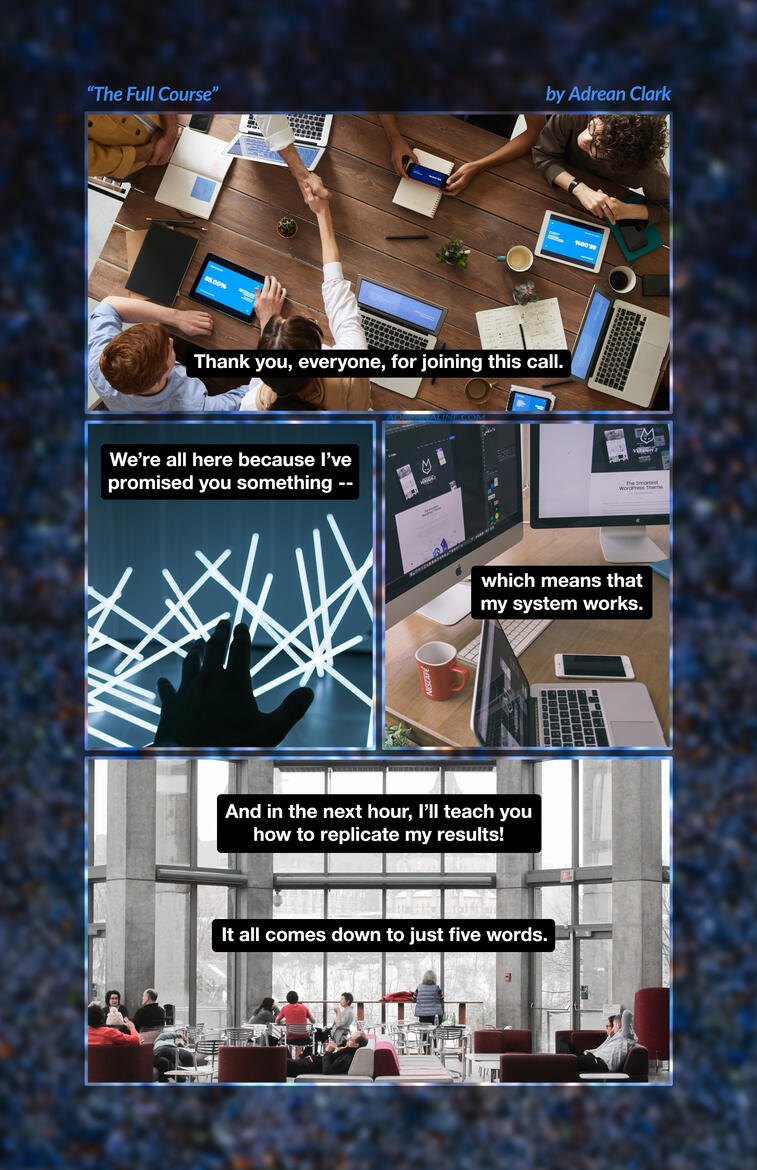 "The Full Course" Page 1 for Don't Look Now Anthology